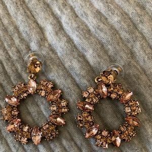 Lulu’s brand gold and pink earrings
